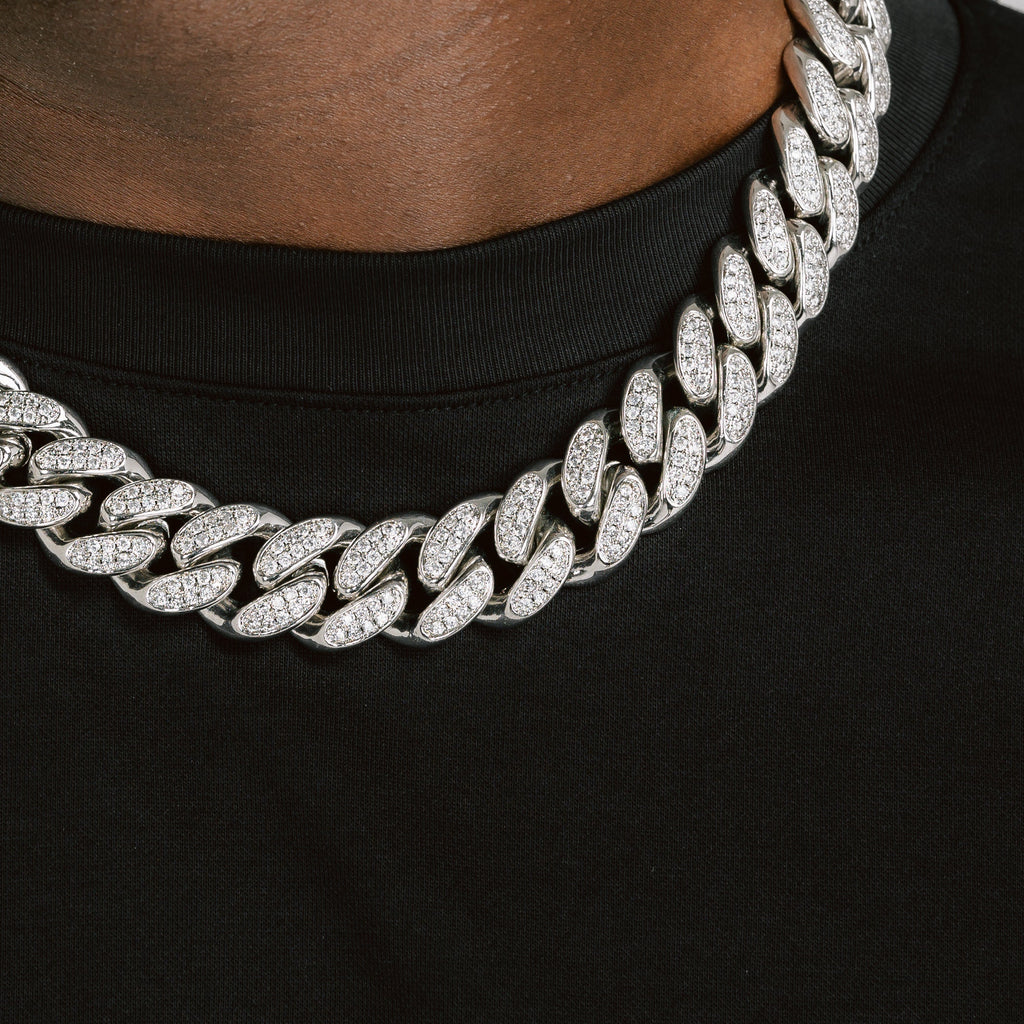 19mm Moissanite Cuban Chain