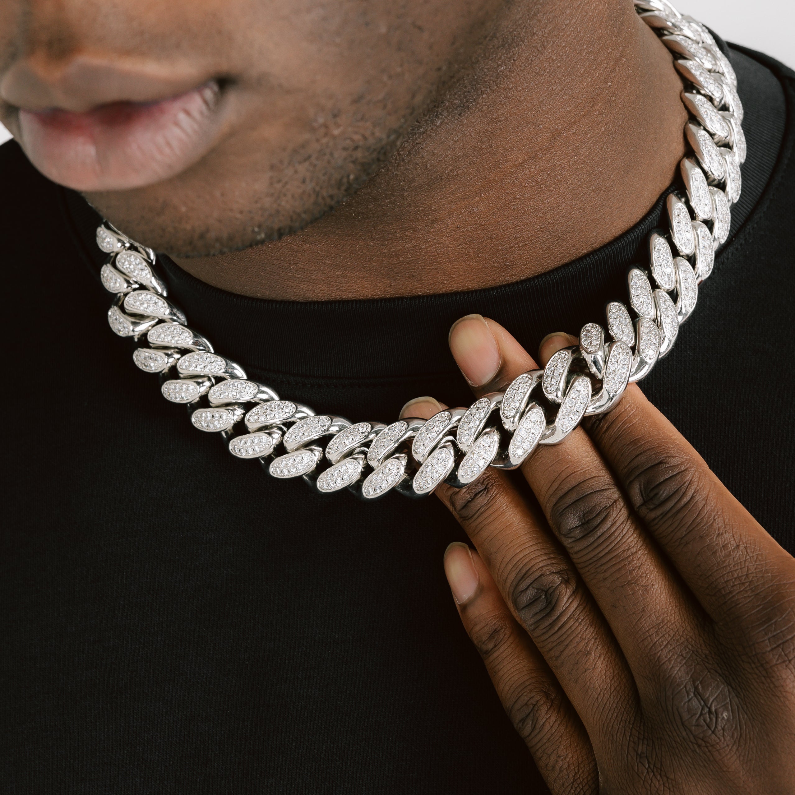 19mm Moissanite Cuban Chain