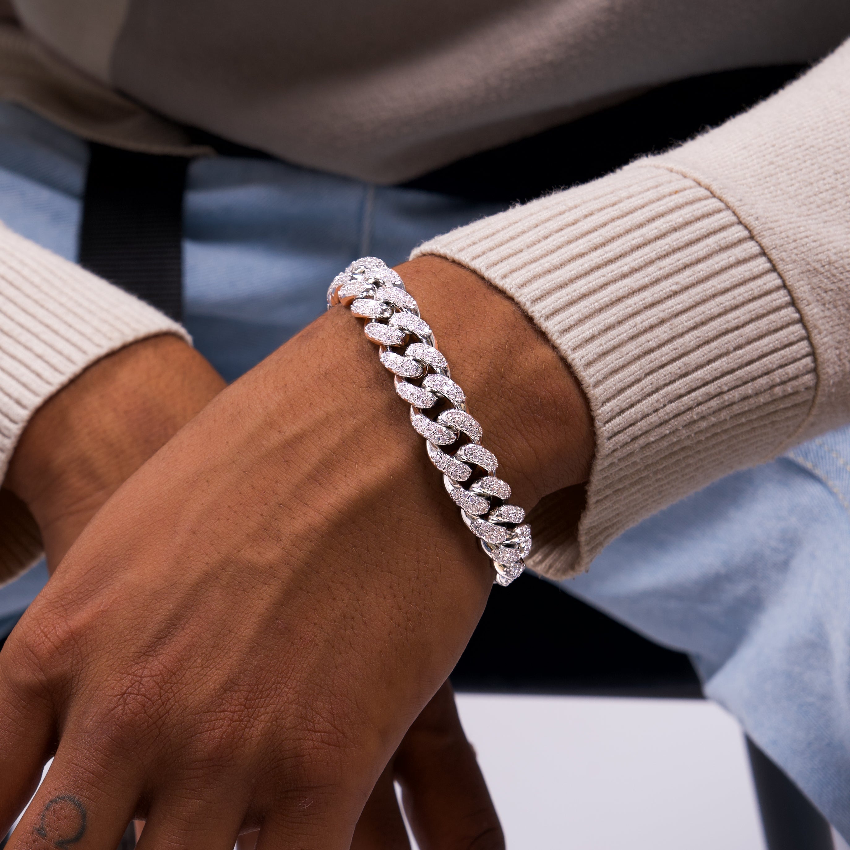 14MM VVS Iced Out Cuban Bracelet