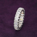 VVS Moissanite Baguette Band Ring