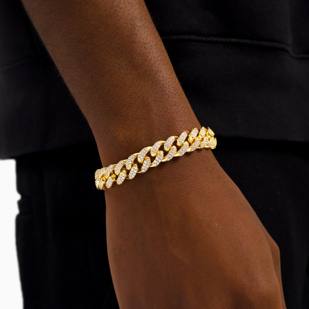 14MM VVS Iced Out Cuban Bracelet