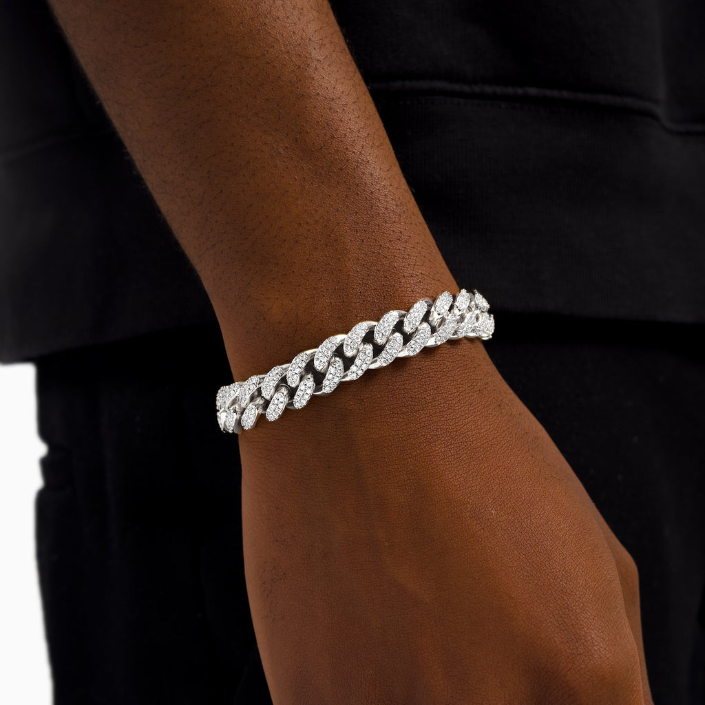 14MM VVS Iced Out Cuban Bracelet