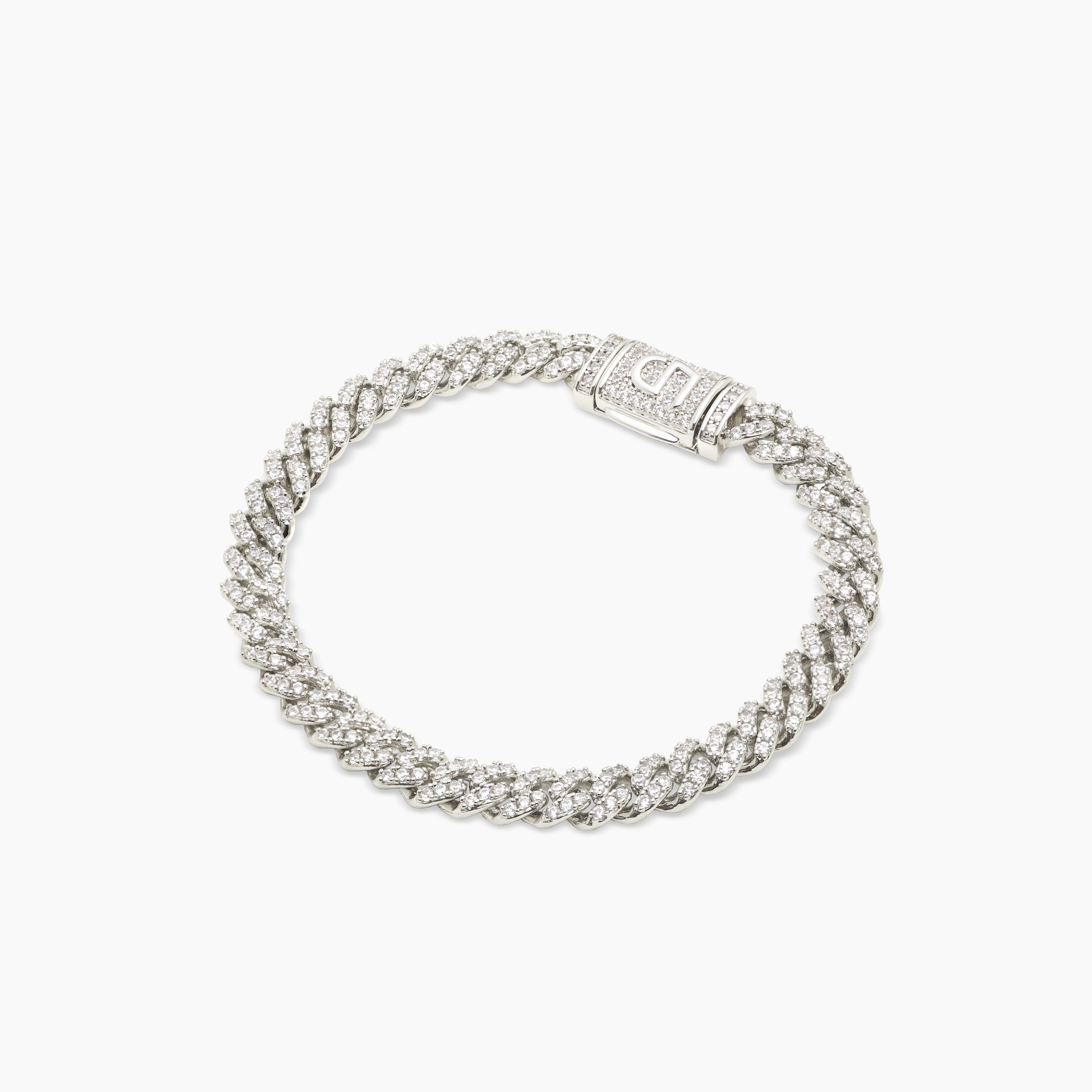VVS Moissanite Iced Cuban link bracelet 5mm