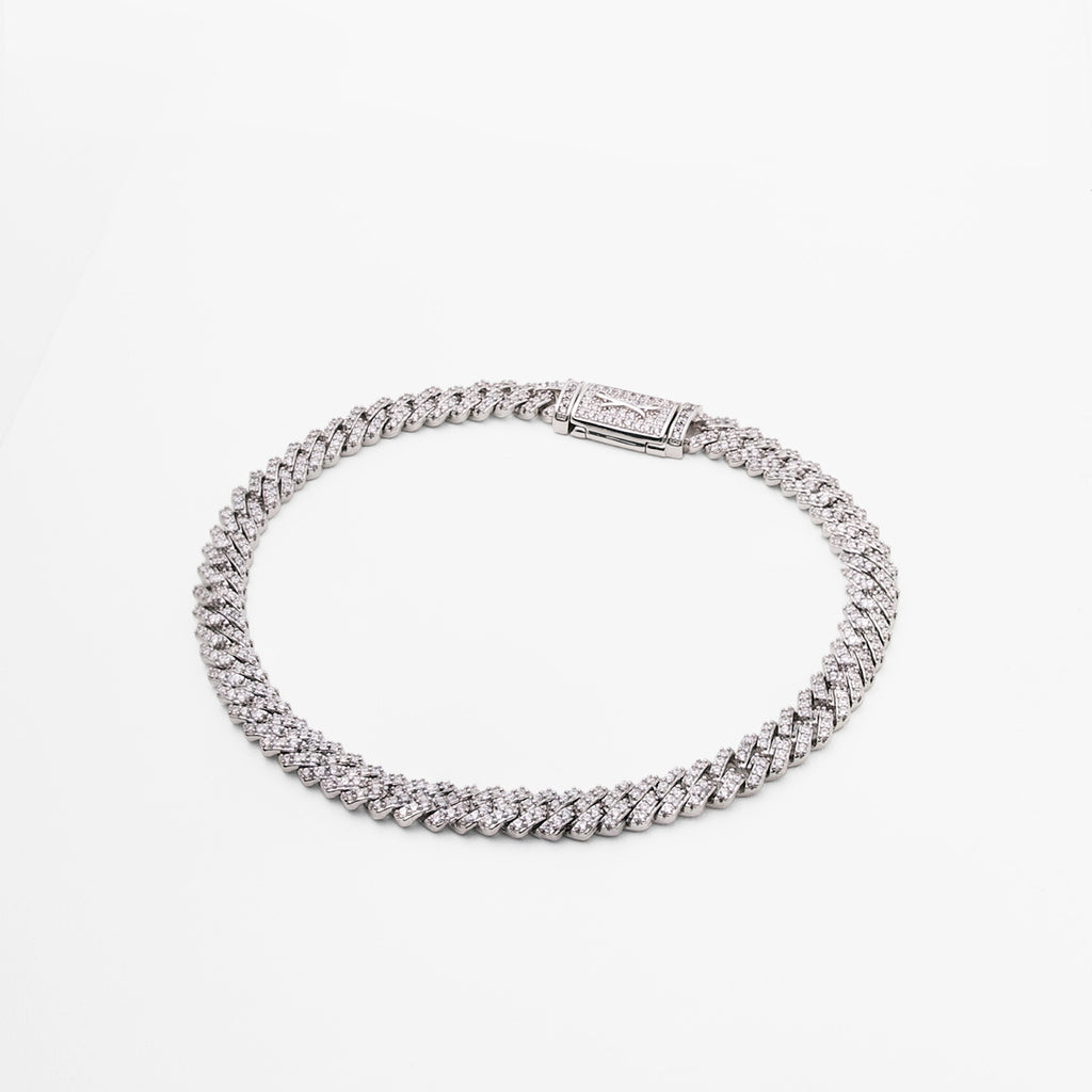 VVS Moissanite Prong link bracelet 5mm