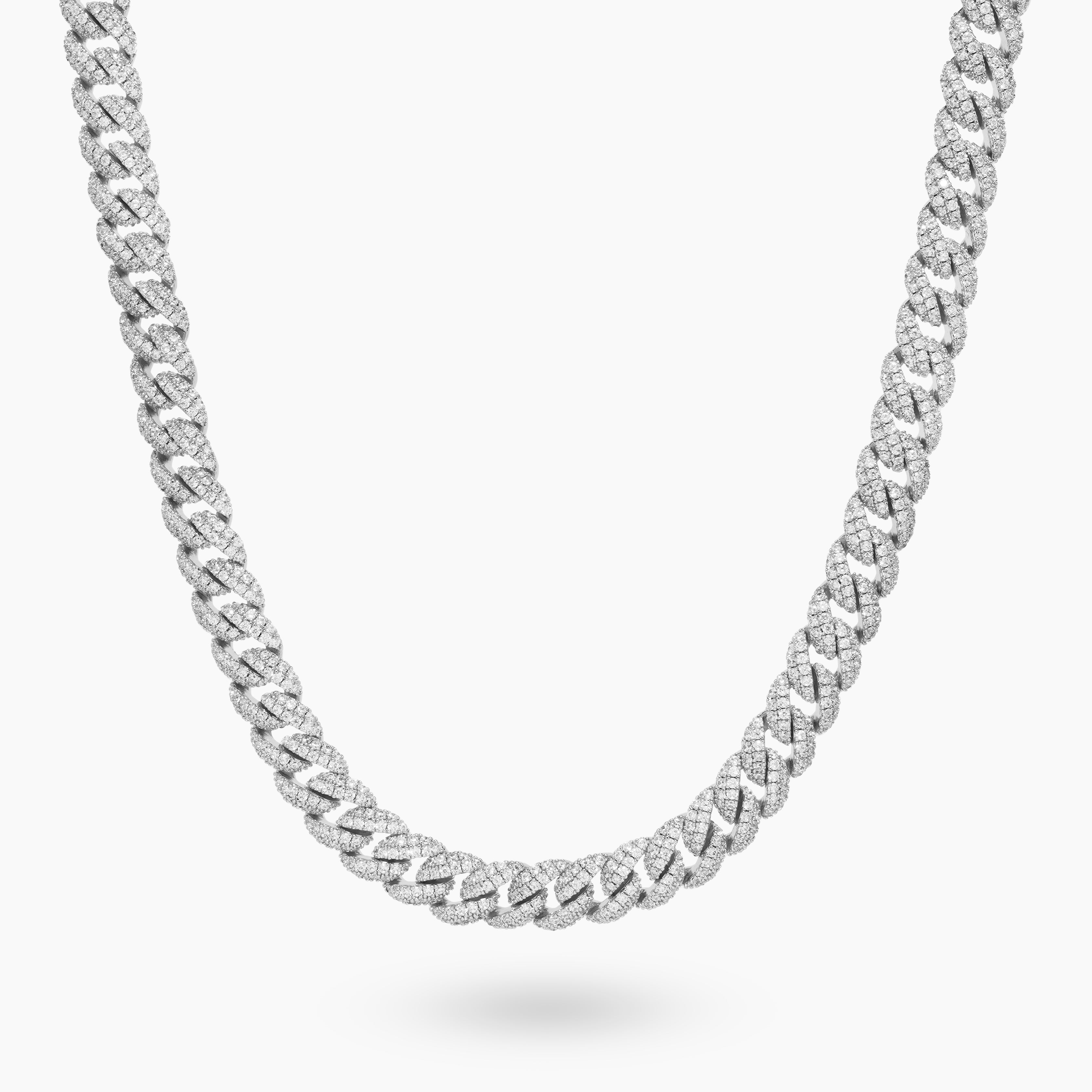 VVS moissanite Iced  10 mm cuban link chain
